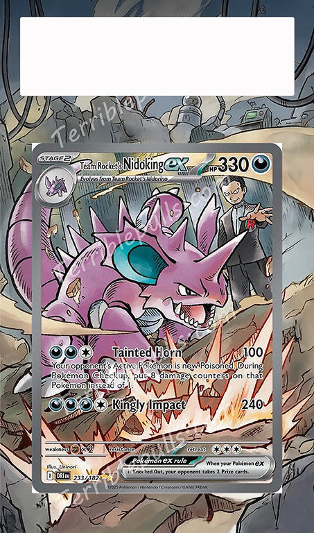 Team Rocket's Nidoking EX Destined Rivals Extended Art