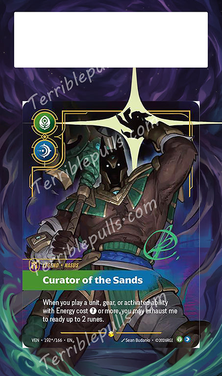 Nasus 192 Curator of the Sands Riftbound: Vendetta