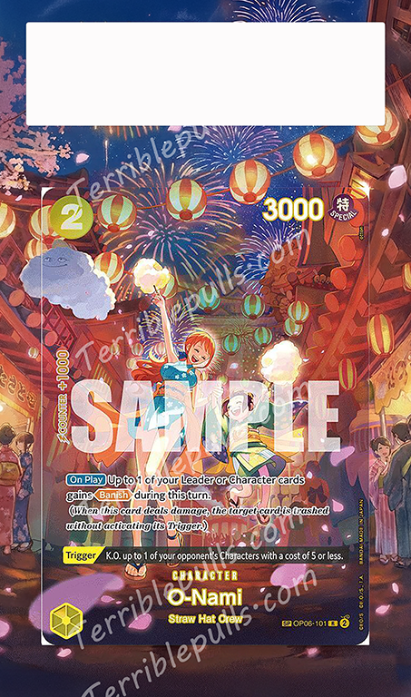 O-Nami SP OP07-101 500 Years in the Future Extended Art