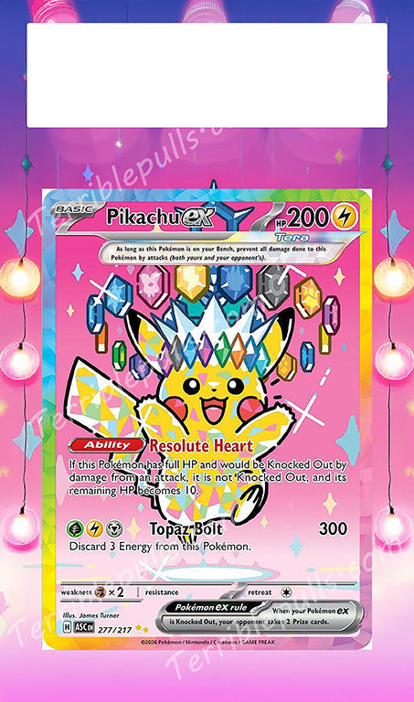 Pikachu EX 277/217 Extended Art