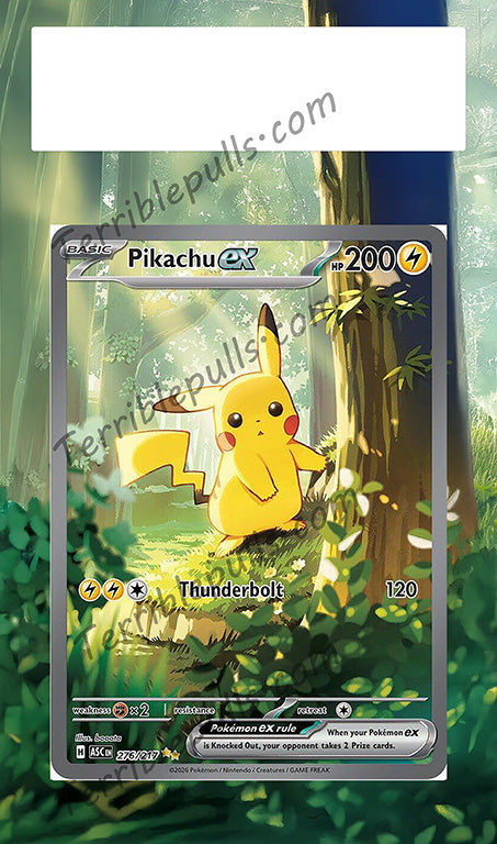 Pikachu EX 276/217 Extended Art