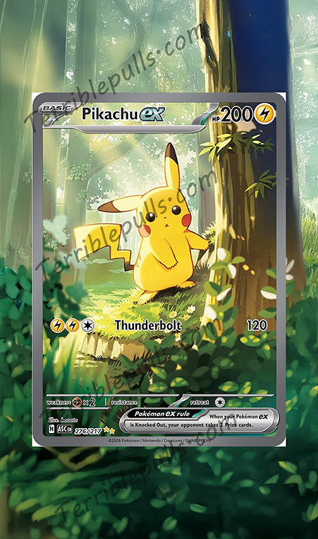 Pikachu EX 276/217 Extended Art