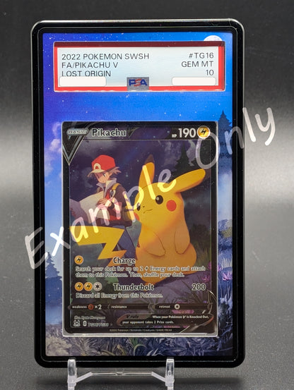 pokemon red's pikachu card Pikachu V TG67 Lost Origin Extended Art – Terrible Slabs