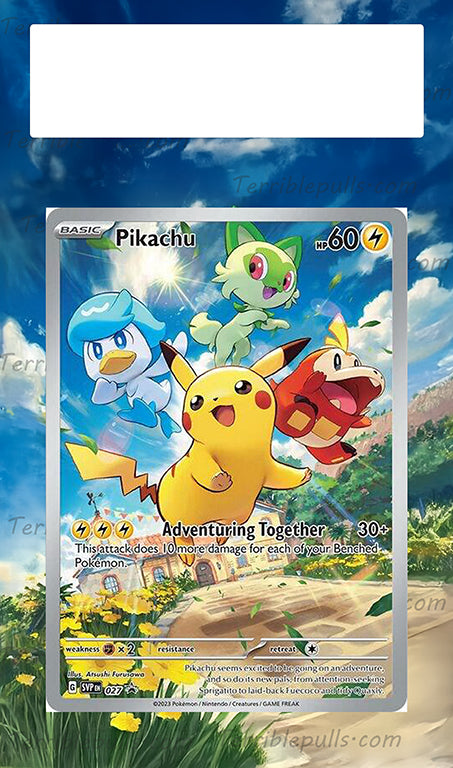 Pikachu 027 Promo Paldea Evolved Extended Art