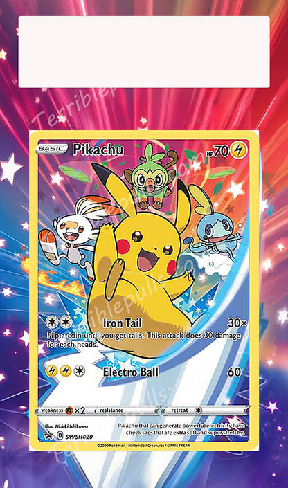 Pikachu Promo SWSH020 Extended Art