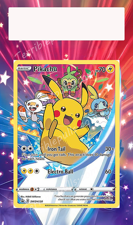 Pikachu Promo SWSH020 Extended Art