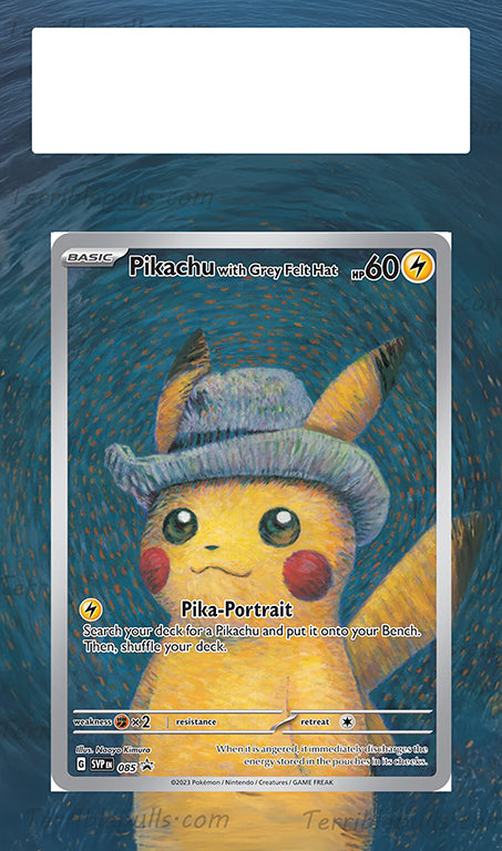 Pikachu with Grey Felt Hat Promo (Van Gogh) Extended Art