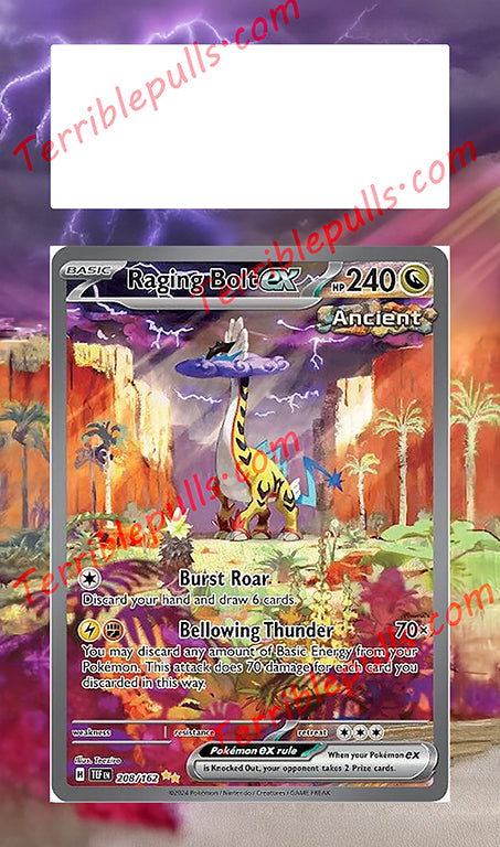 Raging Bolt EX Temporal Forces Extended Art