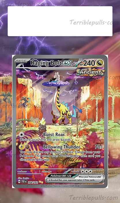 Raging Bolt EX Temporal Forces Extended Art