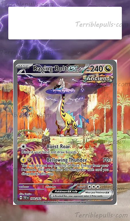 Raging Bolt EX Temporal Forces Extended Art