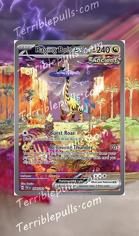 Raging Bolt EX Temporal Forces Extended Art