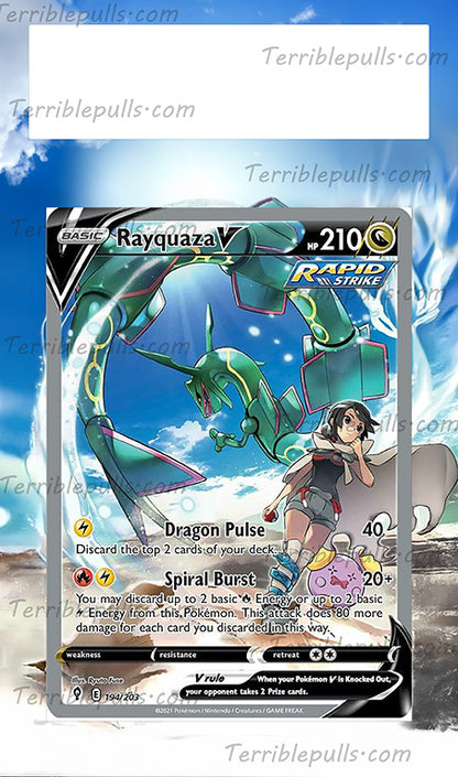 Rayquaza V Evolving Skies Extended Art