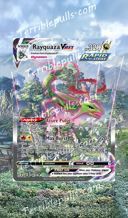 Rayquaza VMAX Evolving Skies Extended Art