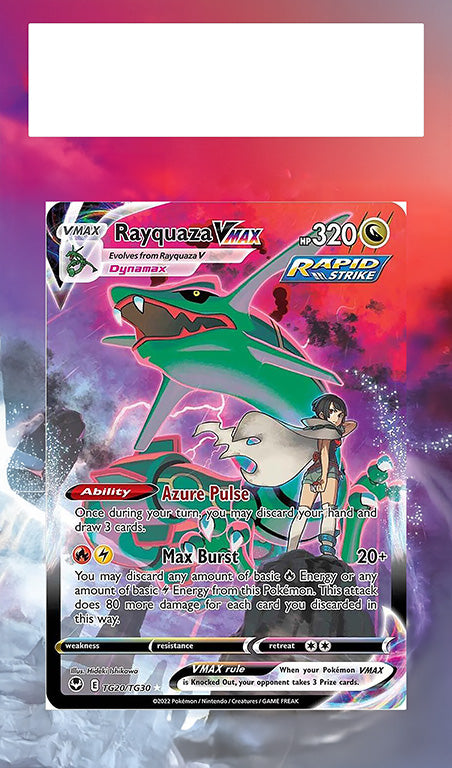 Rayquaza Vmax TG20 Silver Tempest Extended Art
