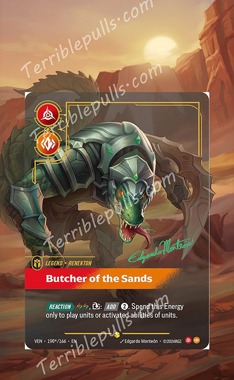 Renekton 190 Butcher of the Sands Riftbound: Vendetta