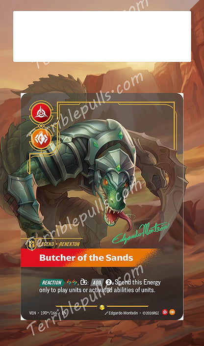 Renekton 190 Butcher of the Sands Riftbound: Vendetta