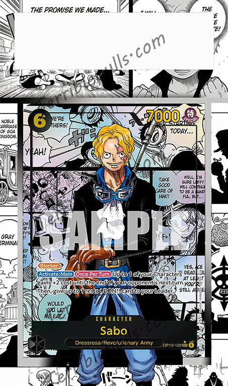 Sabo Manga OP13 Carrying On His Will Extended Art