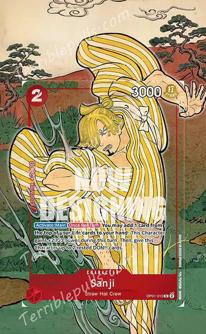 Sanji English Version 1st Anniversary Set OP01-013 Extended Art