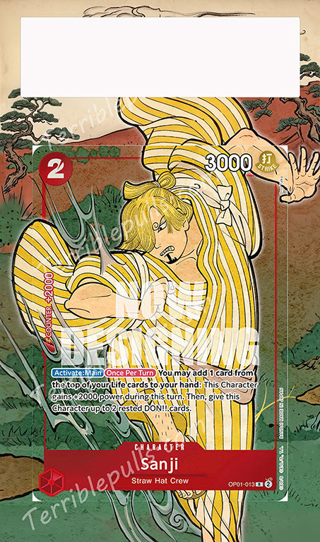 Sanji English Version 1st Anniversary Set OP01-013 Extended Art