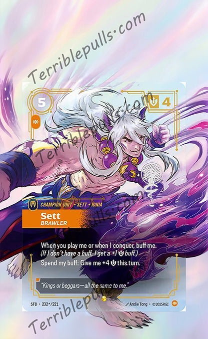 Sett 232 Brawler Riftbound: Spiritforged