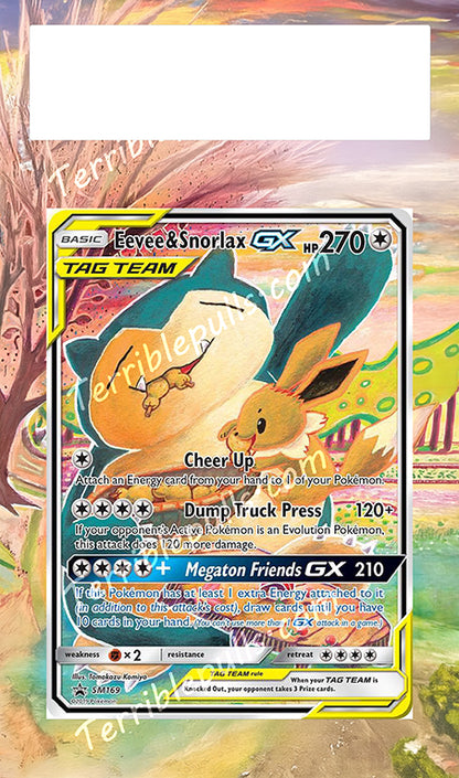 Snorlax & Eevee GX Tag Team SM169 Extended Art