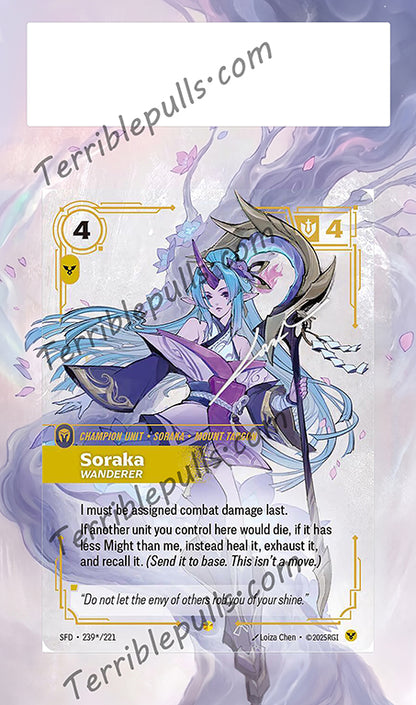 Soraka 239 Wanderer Riftbound: Spiritforged