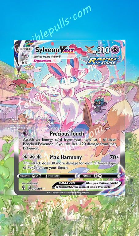 Sylveon VMAX 212 Alternate Art Extended Art