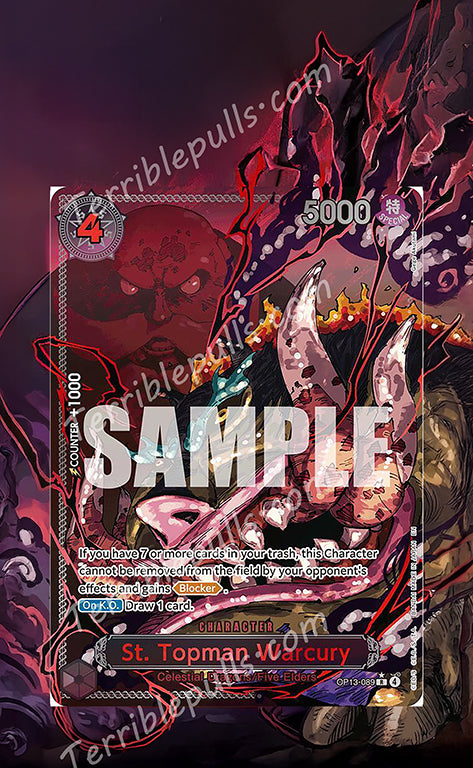 St. Topman Warcury OP13 Carrying On His Will Extended Art