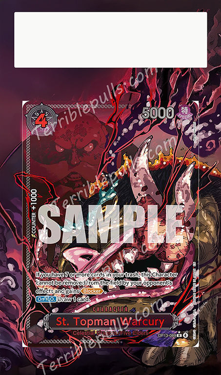 St. Topman Warcury OP13 Carrying On His Will Extended Art