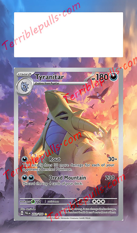Tyranitar Paldea Evolved Extended Art
