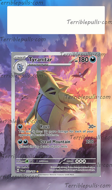 Tyranitar Paldea Evolved Extended Art