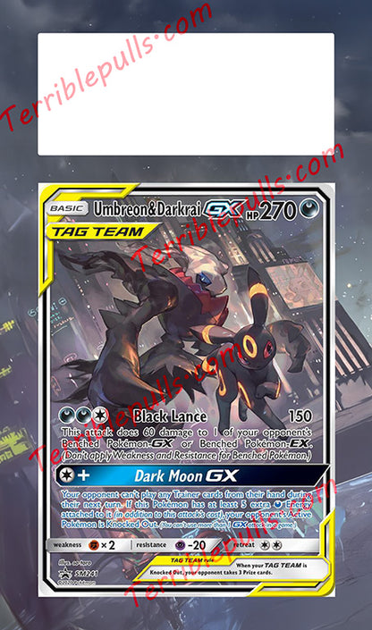 Umbreon & Darkrai GX Tag Team SM241 Extended Art