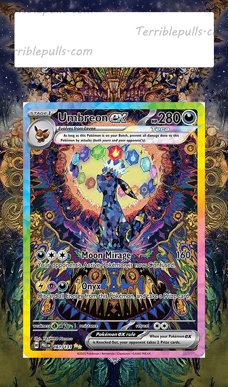 Umbreon EX Prismatic Evolutions Extended Art