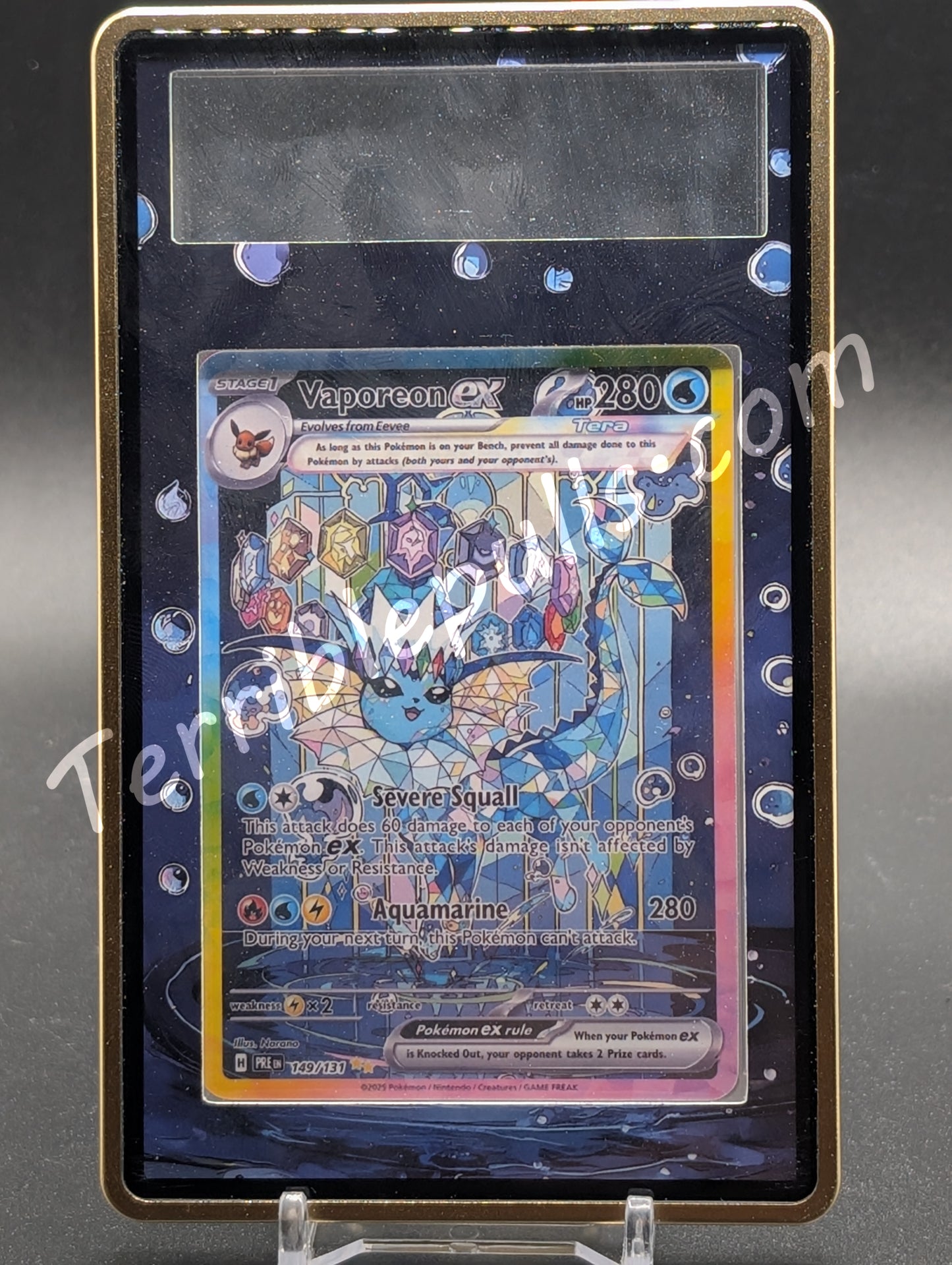 Vaporeon EX Prismatic Evolutions Extended Art