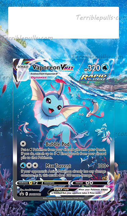 Vaporeon Vmax SWSH182 Promo Extended Art