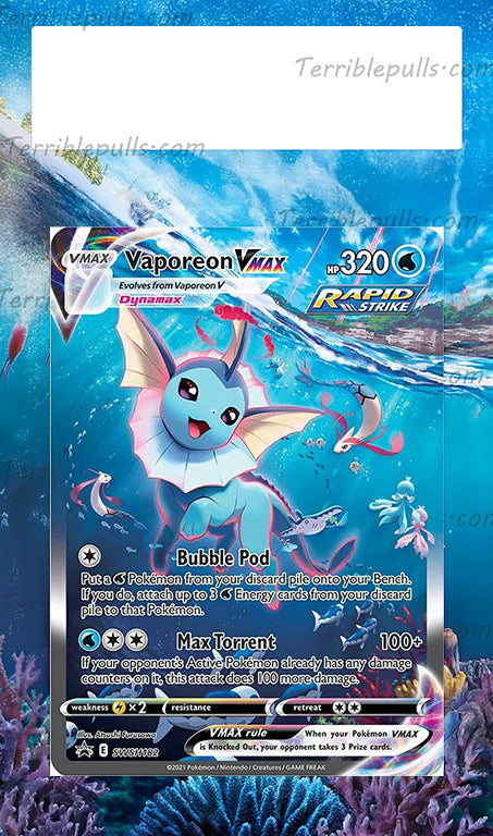 Vaporeon Vmax SWSH182 Promo Extended Art