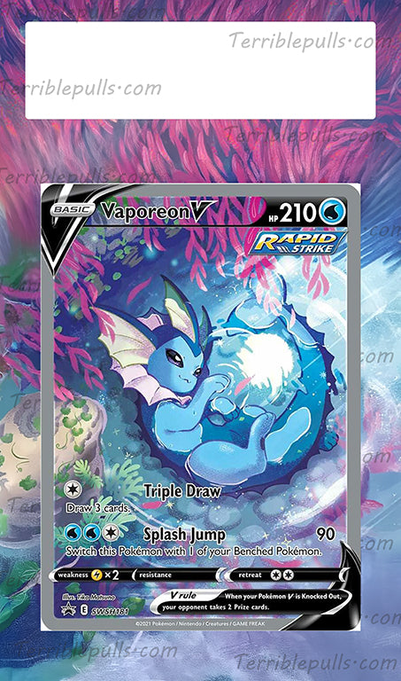Vaporeon V SWSH181 Promo Extended Art