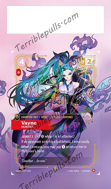 Vayne 223 Hunter Riftbound: Spiritforged