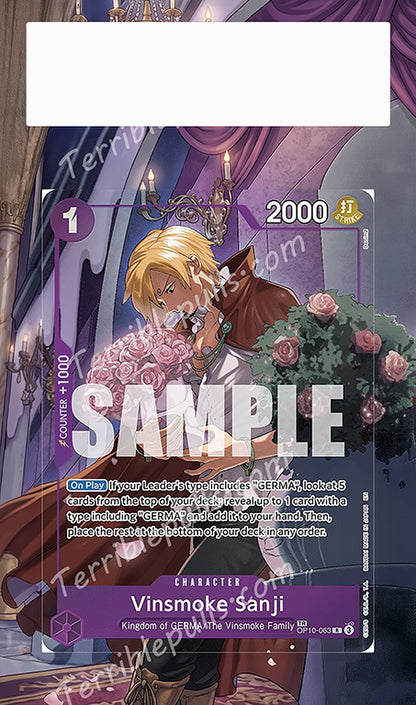 Vinsmoke Sanji TR OP12 Extended Art