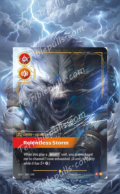 Volibear- Relentless Storm 300 Riftbound: Origins