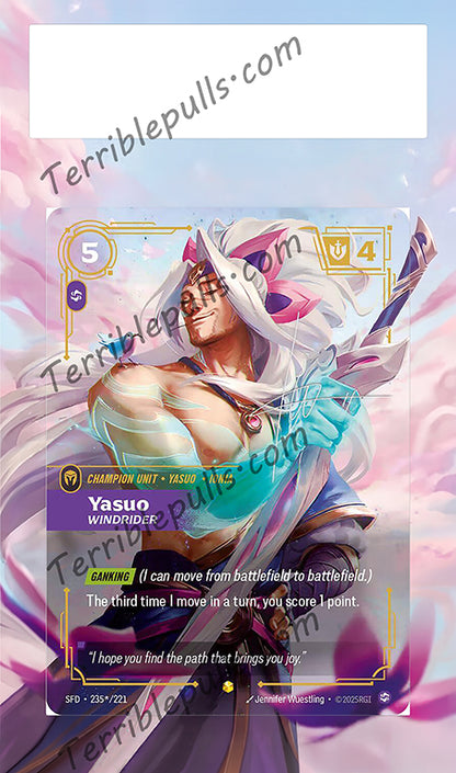 Yasuo 235 Windrider Riftbound: Spiritforged