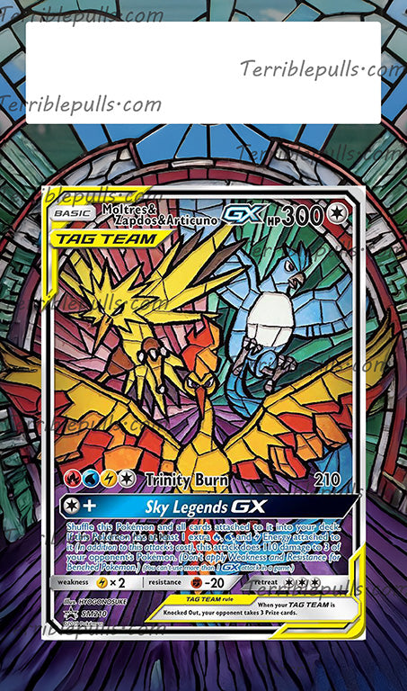 Moltres & Zapdos & Articuno GX Tag Team SM210 Extended Art