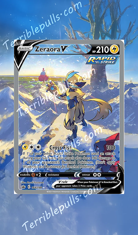 Zeraora V Chilling Reign Extended Art