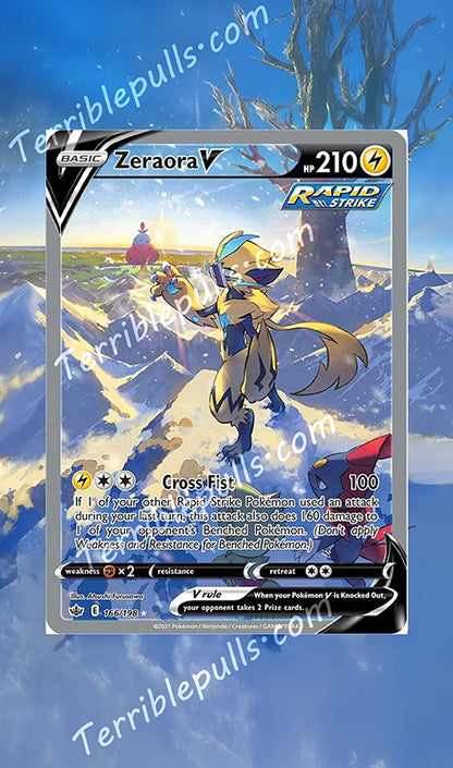 Zeraora V Chilling Reign Extended Art