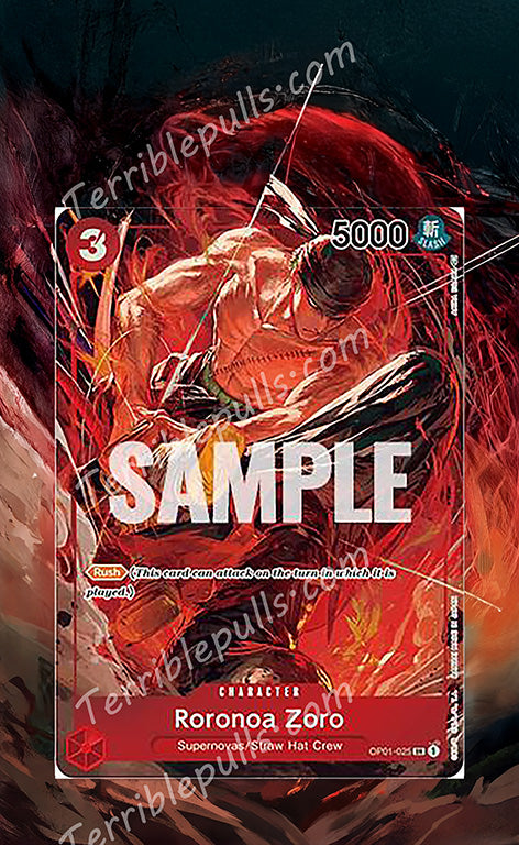 Roronoa Zoro OP01-025 Romance Dawn Extended Art