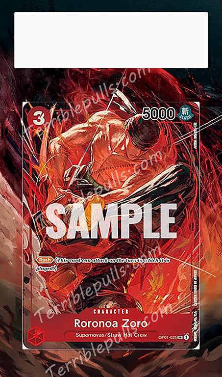 Roronoa Zoro OP01-025 Romance Dawn Extended Art