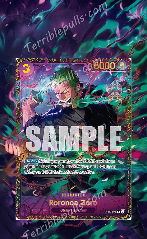 Zoro Championship OP09-076 Promo
