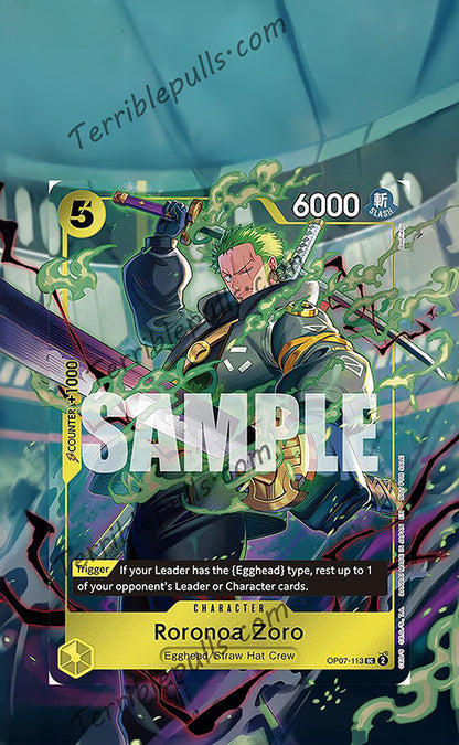 Roronoa Zoro One Piece Day Dallas Promo OP07-113 Extended Art