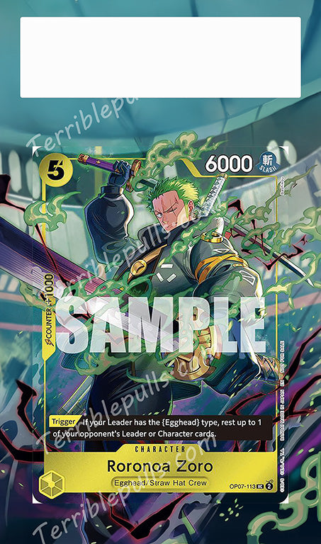 Roronoa Zoro One Piece Day Dallas Promo OP07-113 Extended Art