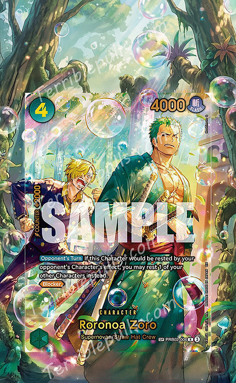 Roronoa Zoro SP OP14 The Azure Sea's Seven Extended Art